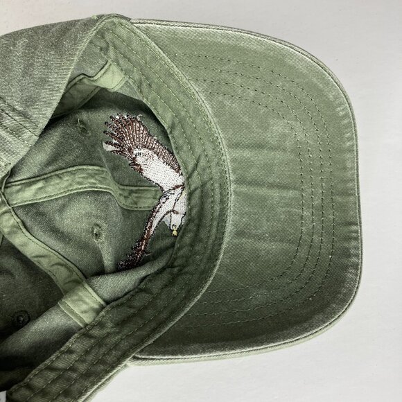 Green Embroidered Eagle Adjustable ECO Hat Cap New - Picture 10 of 11